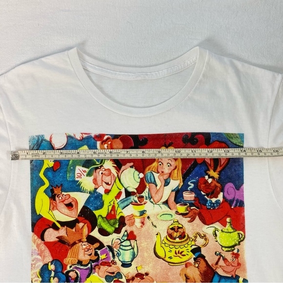 Alice in Wonderland Crop Top, Size Small - Picture 3 of 5